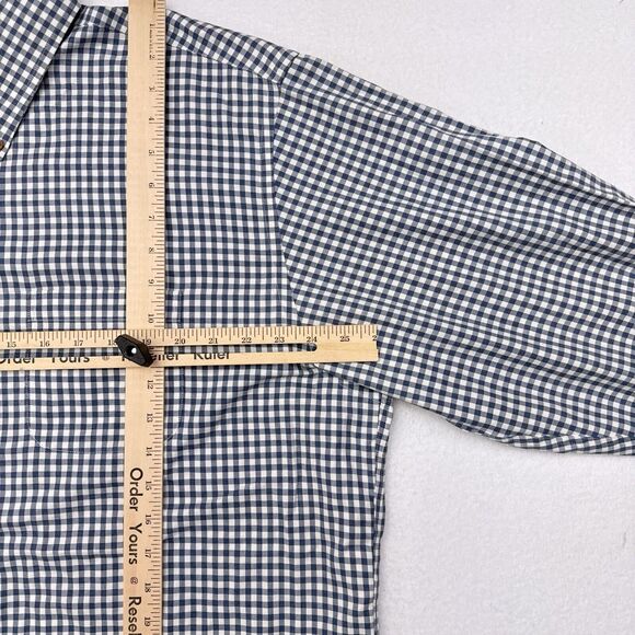 Brooks Brothers Button Down Shirt Men’s Size XL Blue Checks Career Casual - Picture 9 of 10
